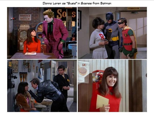 Composite of Donna Loren as "Susie" in Scenes from Batman